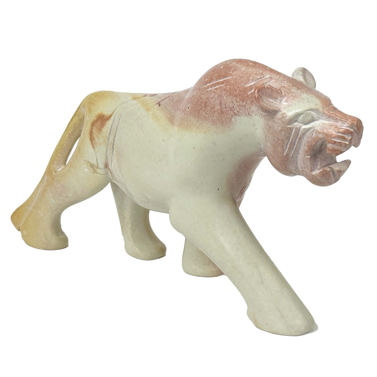 Soapstone Cheetah Natural Stone Sculpture