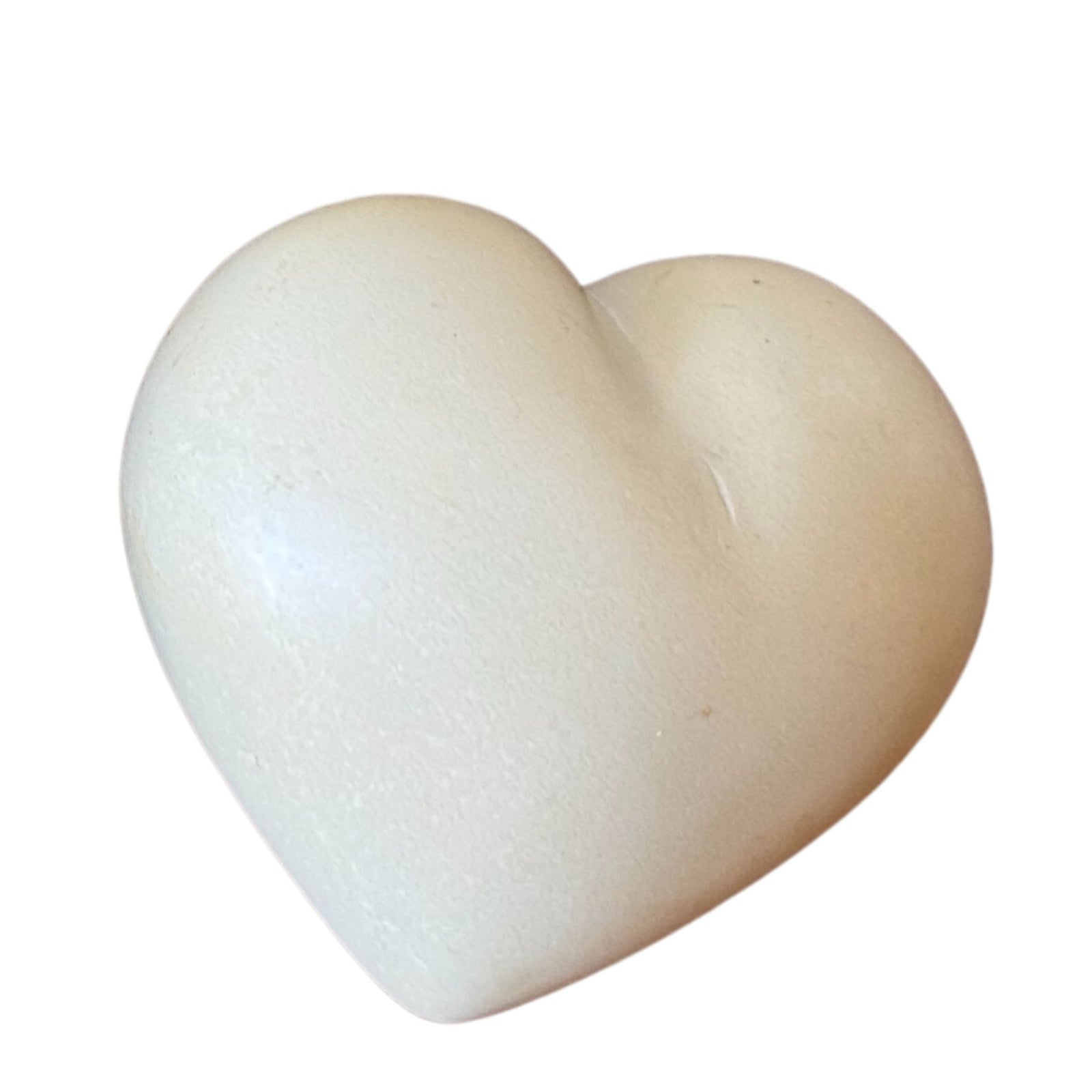 Soapstone Puffy Heart, Natural Stone