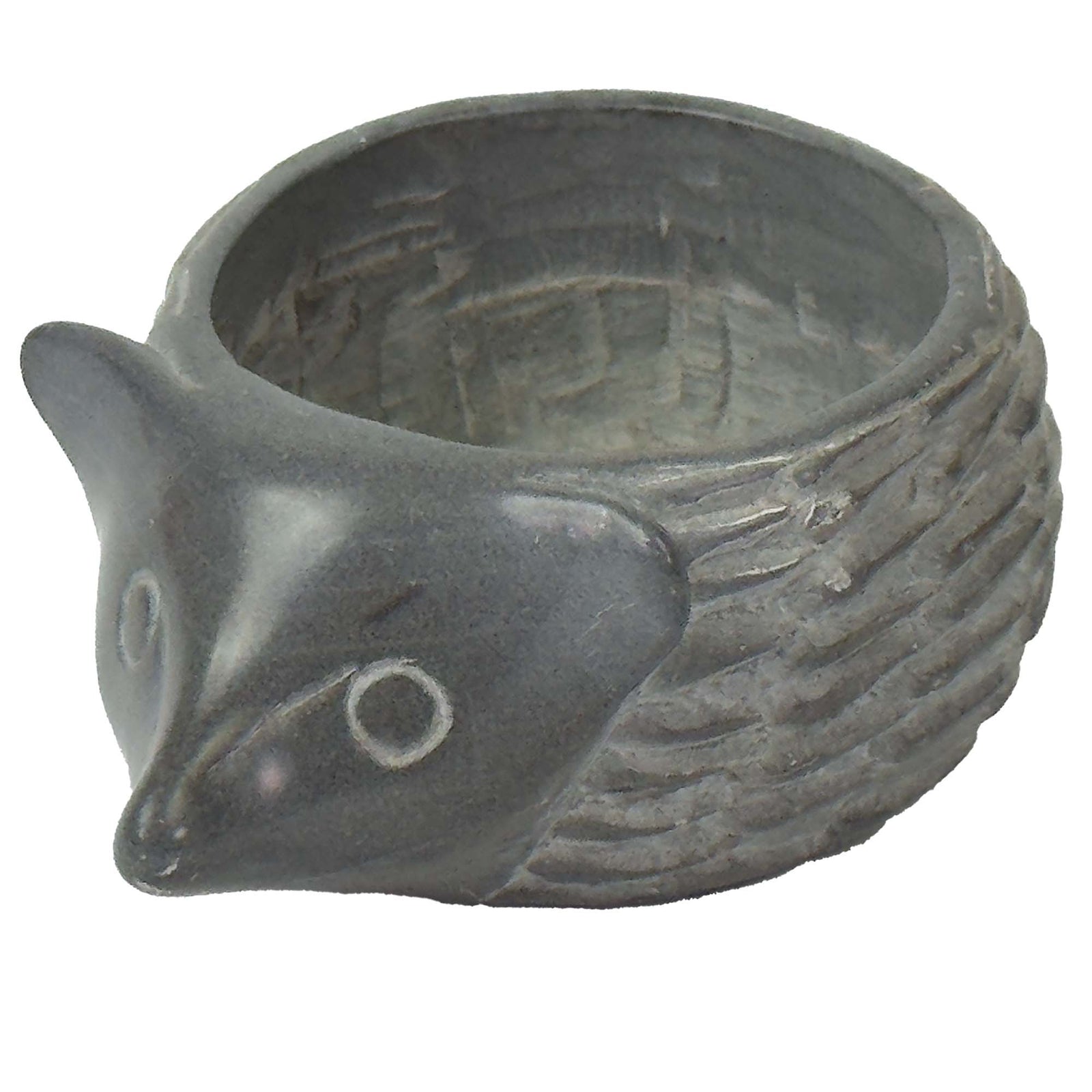 Soapstone Hedgehog Bowl