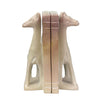 Soapstone Giraffe Natural Stone Bookends