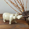Soapstone Hippopotamus Natural Stone Sculpture