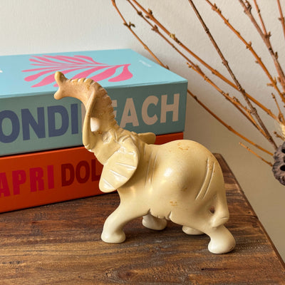 Soapstone Elephant Natural Stone Sculpture