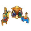 Handpainted Mango Wood India Nativity Set (7 Pieces)