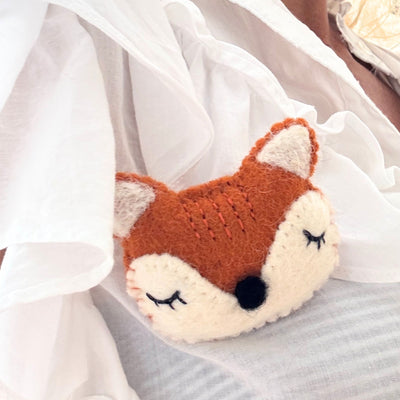 CLOSEOUT - Sleeping Fox Felt Pin Accessory