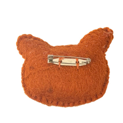 CLOSEOUT - Sleeping Fox Felt Pin Accessory