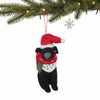 Big Dog Black Lab Felt Ornament