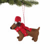 Big Dog Daschund Felt Ornament