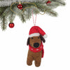 Big Dog Daschund Felt Ornament