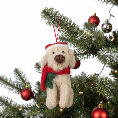 Big Dog Labradoodle Felt Ornament
