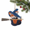 Witch Fox Coffee Cup Felt Ornament