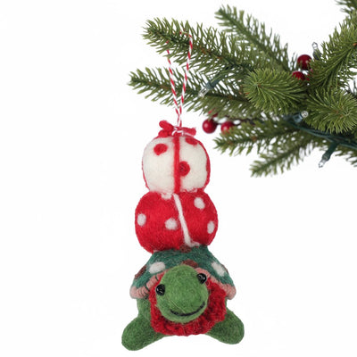 Pressie Tortoise Felt Ornament