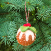 Christmas Pudding Felt Ornament
