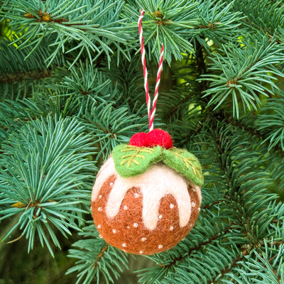 Christmas Pudding Felt Ornament