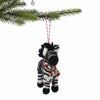 Christmas Zebra Felt Ornament