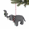 Elephant and Misletoe Felt Ornament