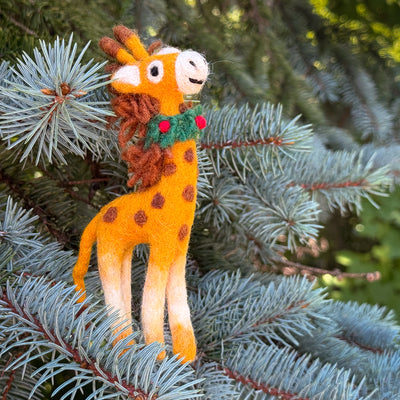 Giraffe Felt Ornament
