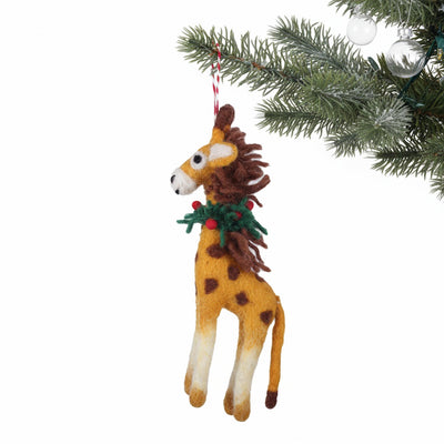Giraffe Felt Ornament