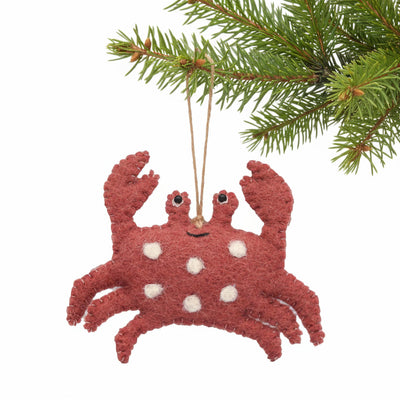 Crab Ornament Felt Ornament