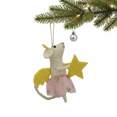 Star Fairy Mouse Felt Ornament