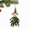 Christmas Spirit Mouse Felt Ornament