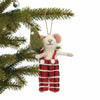 Tommy Tartan Mouse Felt Ornament