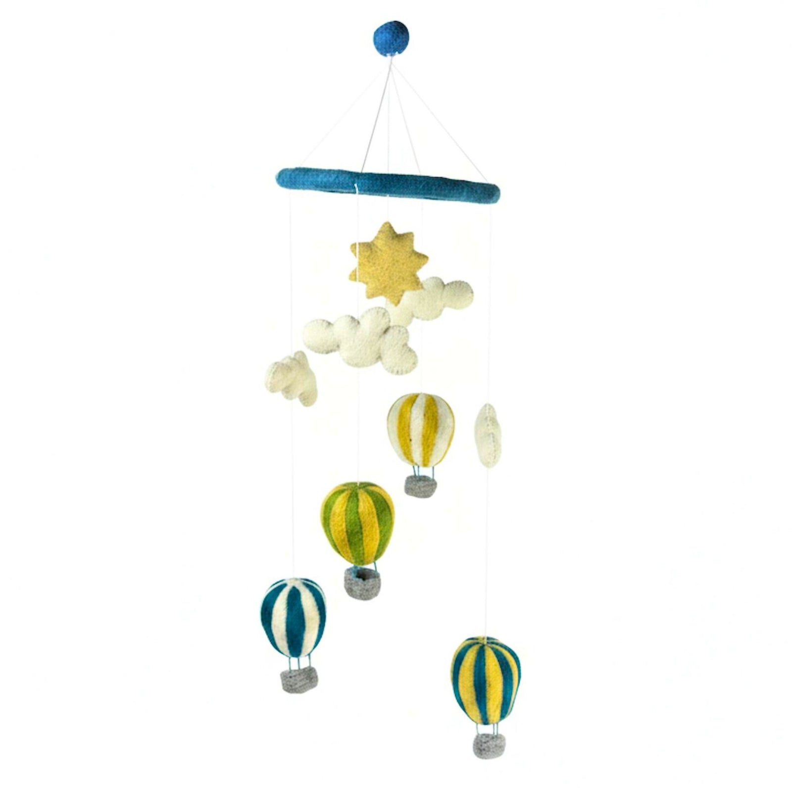 Hot Air Balloon Mobile, Blue