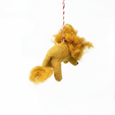 Lion Felt Ornament