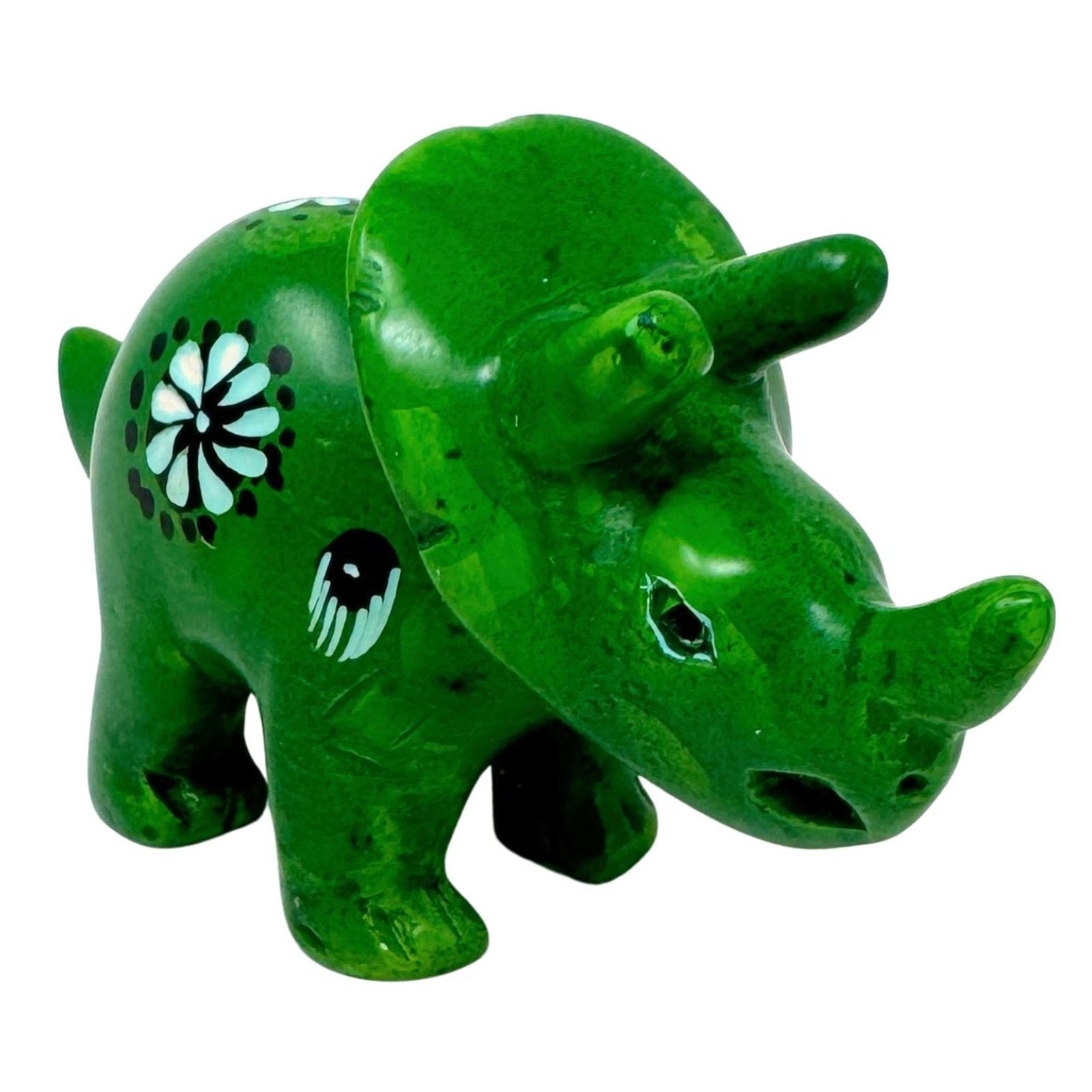 Soapstone Triceratops Dinosaur - Sold as Assorted Colors