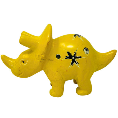 Soapstone Triceratops Dinosaur - Sold as Assorted Colors