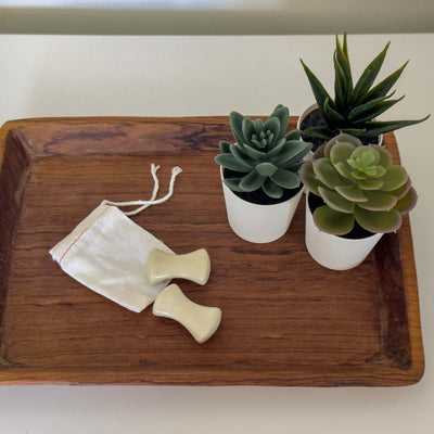 Soapstone Soothing Worry Stones, Set of 2