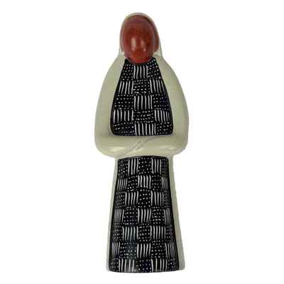 Soapstone Nativity with Mudcloth Strokes