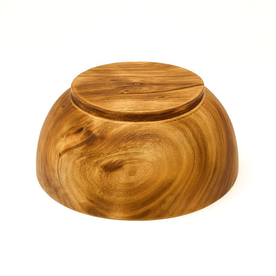 Rustic Jacaranda Wood Bowl, 8 inch