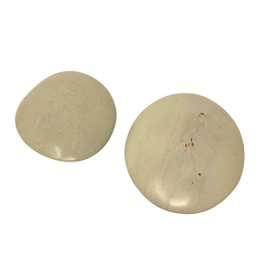 Display Set: 15 Polished Soapstone Massage Stones + Display bowl