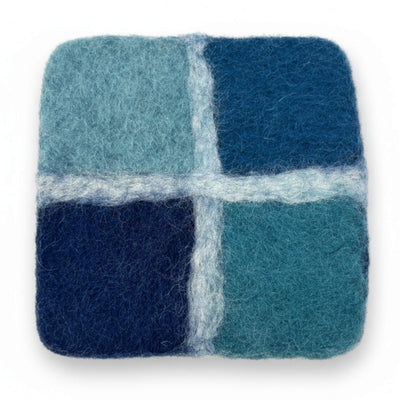 Ocean Window Pane Coasters, Set of 4