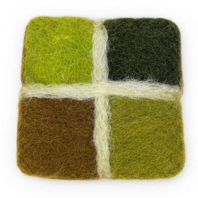 Rain Forest Window Pane Coasters, Set of 4