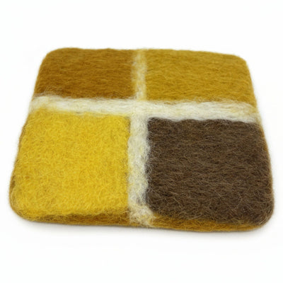 Honey Window Pane Coasters, Set of 4