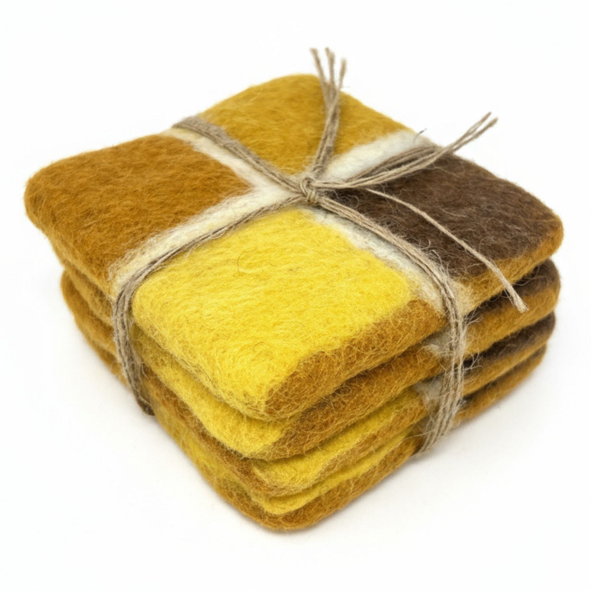 Honey Window Pane Coasters, Set of 4