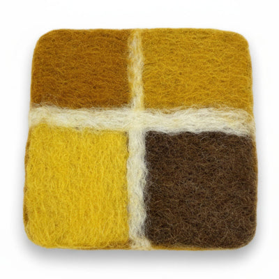 Honey Window Pane Coasters, Set of 4