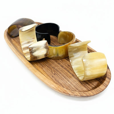 Handcarved Horn Bracelet – Kenya (Kamba Tribe)