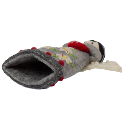 Christmas Tree Topper or Tabletop Decor, Brown Skin Angel - 10 inch Tall