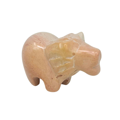 Soapstone Lion - Small - Natural Stone