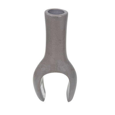 Soapstone Modern Grey Flower Vase or Candle Holder
