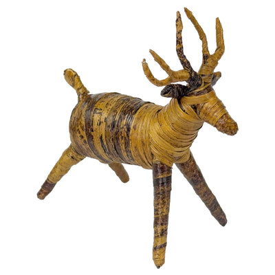 Handcrafted Banana Fiber Reindeer Decor