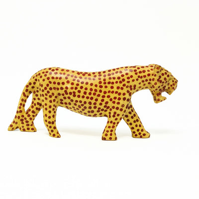 CLOSEOUT - Kenya Hand-Carved Wood Cheetah Safari Animal – Medium