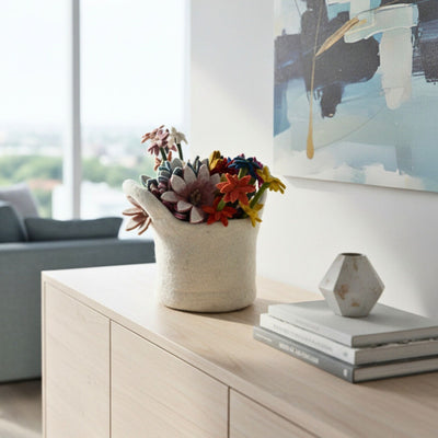 PACK OF 10 - Handmade Felt Flower Spring Maya Bouquet