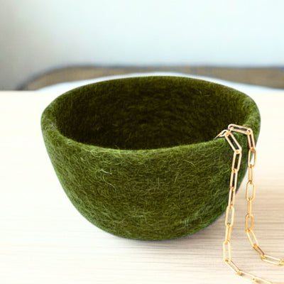 Handmade Felt Keepsake Bowl