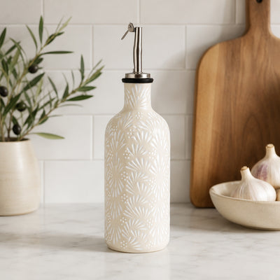 Handcrafted Stoneware Oil & Vinegar Dispenser