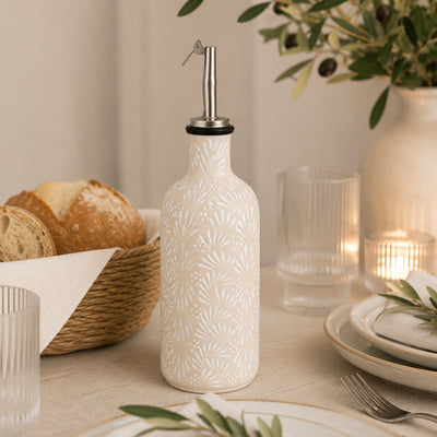 Handcrafted Stoneware Oil & Vinegar Dispenser