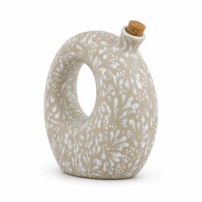 Handcrafted Stoneware Oil Bottle & Decorative Vessel