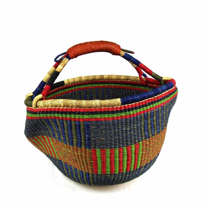 PACK 2 Bolga Market Basket, Large - Mixed Colors